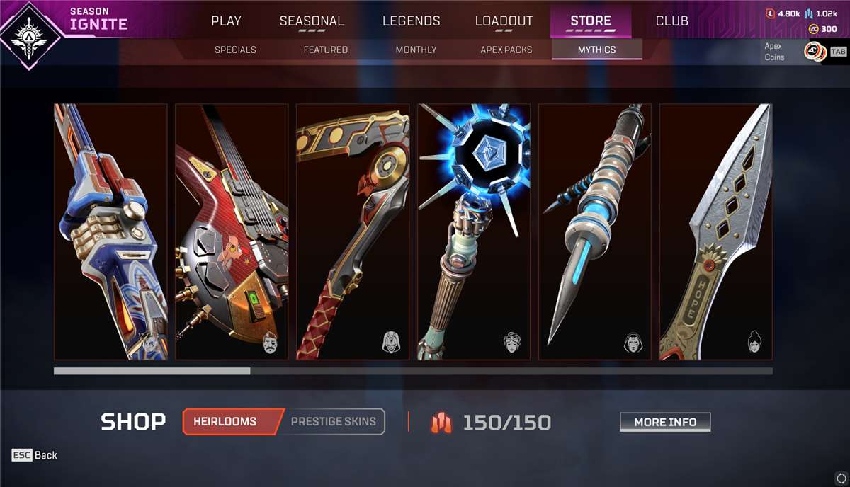 HEIRLOOM SHARDS 150